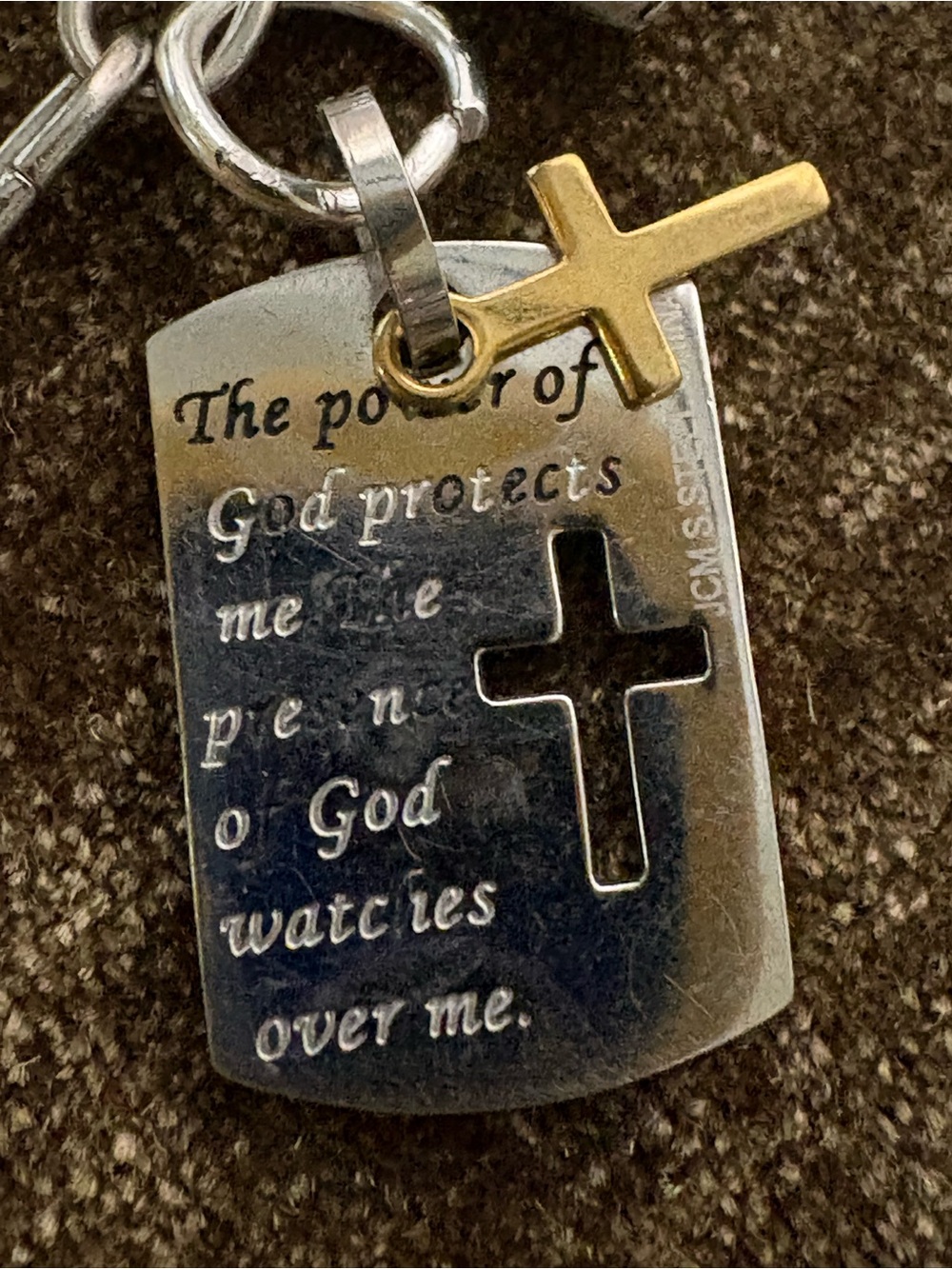 Vtg Upcycled Mother Mary Faith Based Handmade Charm Necklace Artisan Made OOAK - Picture 5 of 14